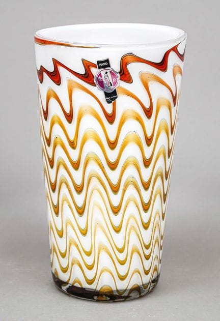 Vase, Italie, 2e moitié du XXe siècle, base ronde,