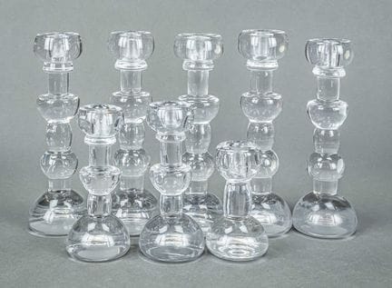 Huit chandeliers, Suède, 2e moitié du 20e s., Chri