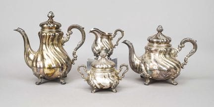 Servizio da caffè e tè in quattro pezzi, tedesco, 