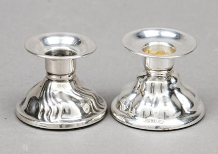 Coppia di candelieri, tedeschi, XX secolo, marchio