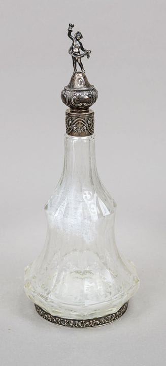 Caraffa con montatura in argento, tedesca, inizio 