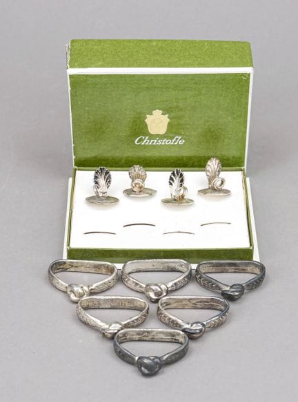 Quatre porte-cartes de table, France, XXe siècle, 