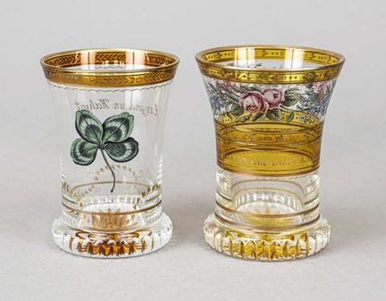 Deux verres « Ranft », 2e moitié du XXe siècle, da