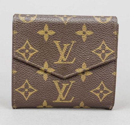 Louis Vuitton, portafoglio vintage in tela Monogra