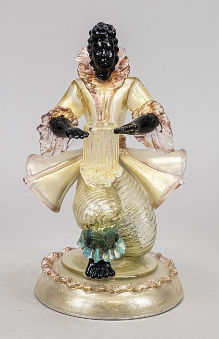 Lustre figuratif, Italie, 2e moitié du XXe siècle,