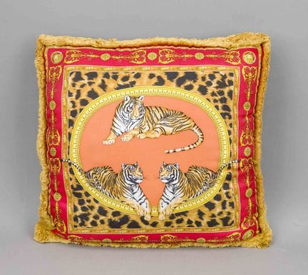 Versace, cuscino decorativo reversibile, tessuto m
