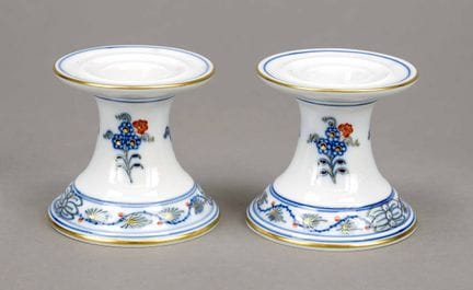 Due candelieri, Meissen, XX secolo, prima guerra m