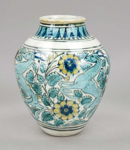 Jarrón de mesa, Delft, Países Bajos, siglo XX, mot