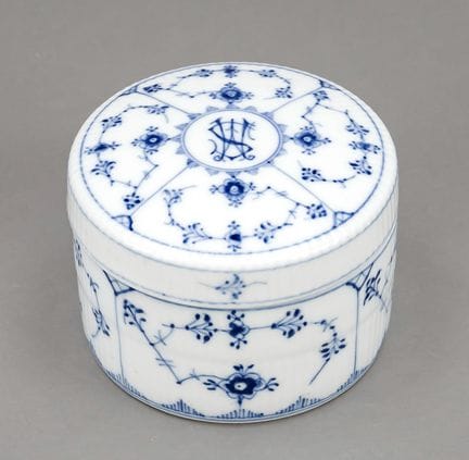Lata redonda con tapa, Royal Copenhagen, Dinamarca