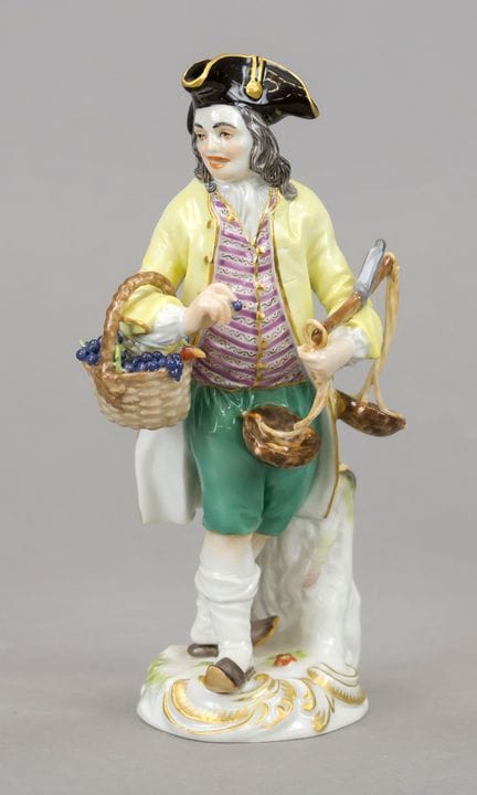 梅森“巴黎之声”（Cris de Paris）系列葡萄商人摆件，1973年后出品， 第一版，彼得·雷