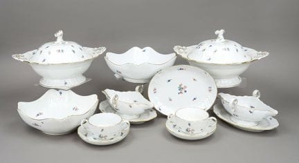 Service de table pour 12 personnes, 57 pièces, Mei