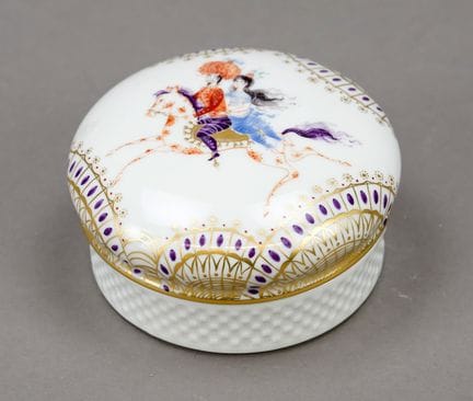 Lata con tapa, Meissen, década de 1980, 1.ª serie,