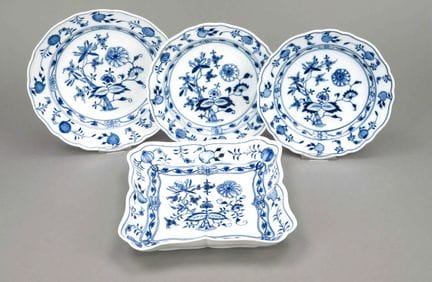 4 pezzi di Meissen, XIX/XX secolo, Prima e Seconda