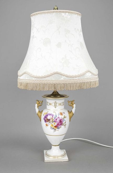 Lampe-vase, KPM Berlin, marque antérieure à 1962, 