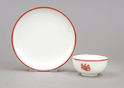 Tazza con aquila e iscrizione, KPM Berlino, XIX se