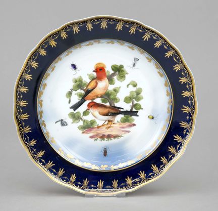Piatto, Meissen, marchio “Knaufschwerter” 1850-192