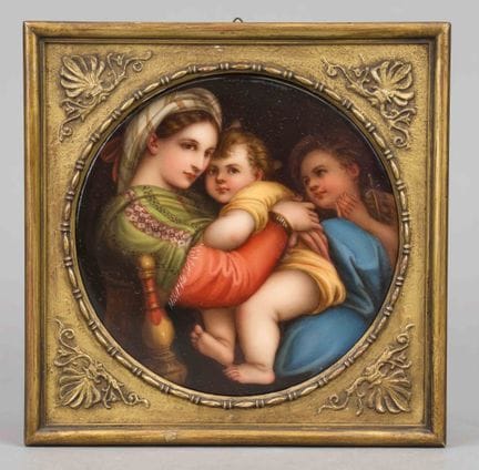 Tondo con la Madonna delle Sedia, XIX secolo, pitt