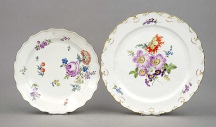 2 piatti, Meissen, piatti da portata, inizio XIX s