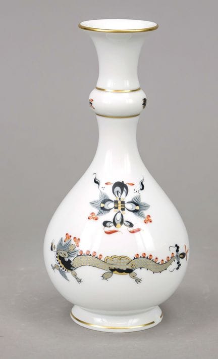 Jarrón, Meissen, marca 1972-80, 1.ª calidad, forma