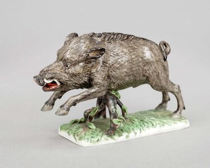 Cinghiale che salta, Nymphenburg, inizio XX secolo