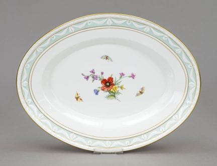 Piatto da tavola ovale, KPM Berlino, XX secolo, 1ª