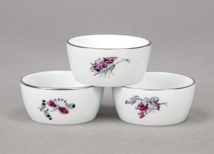 Tre coppette, Meissen, edizione speciale per gli a