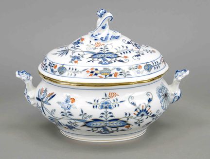 Terrina ovale, Meissen, XX secolo, prima guerra mo