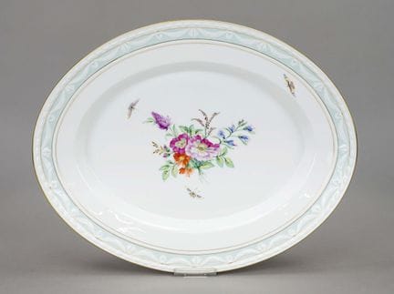 Piatto da tavola ovale, KPM Berlino, XX secolo, 1ª