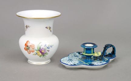 Conjunto de 2 piezas: jarrón, KPM Berlín, siglo XX