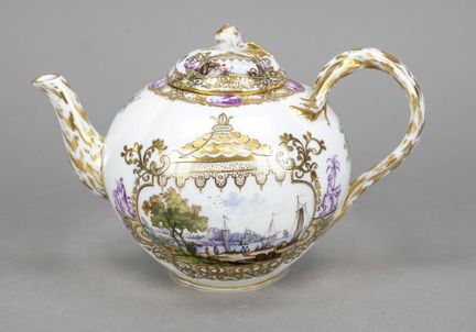 Teiera, Meissen, marchio “Knaufschwerter” 1850-192