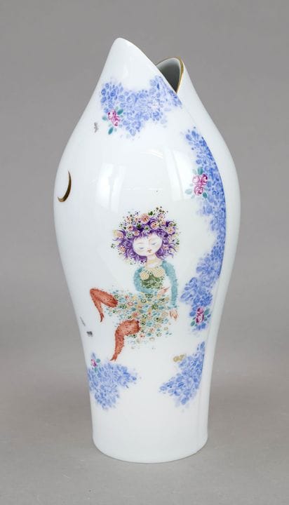 Jarrón, Meissen, marca posterior a 1934, 1.ª calid