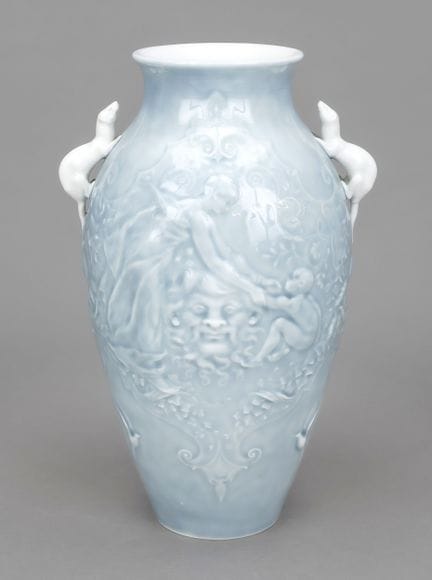 Jarrón de estilo Art Nouveau, Meissen, hacia 1900,