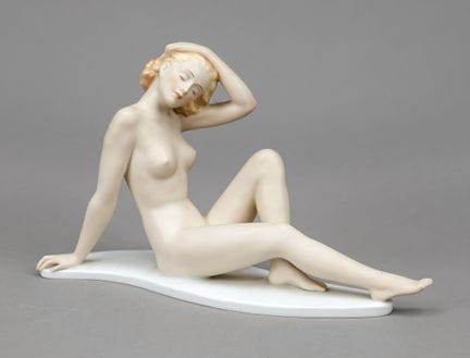 女性裸体雕像，Alka Bavaria，Alboth &amp; Kaiser，施塔费尔施泰因，约1