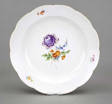 Piatto grande e fondo, Meissen, anni ’50, seconda 