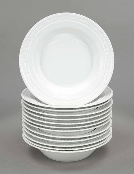 Tredici piatti da portata, KPM Berlino, XX secolo,