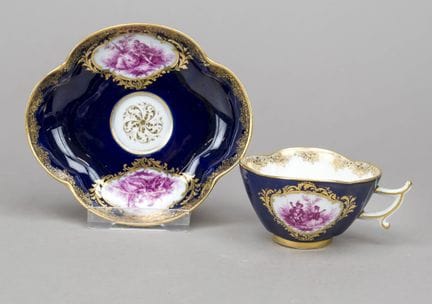 Tazza da caffè con manico, Meissen, marchio “Knauf