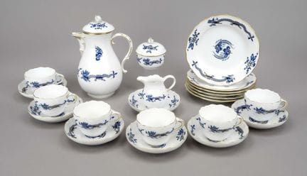 Servizio da caffè per 6 persone, 21 pezzi, Meissen