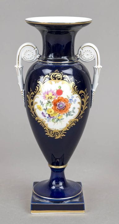 Jarrón en forma de ánfora, Meissen, años 1950-70, 