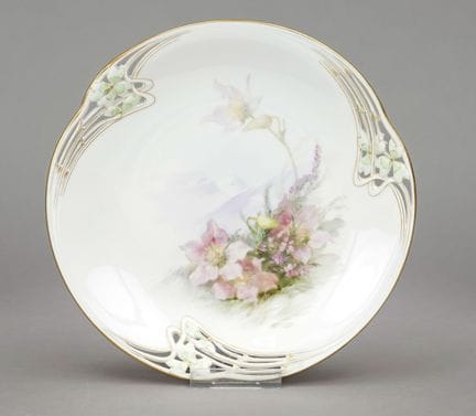 Piatto in stile Art Nouveau, KPM Berlino, 1900 cir