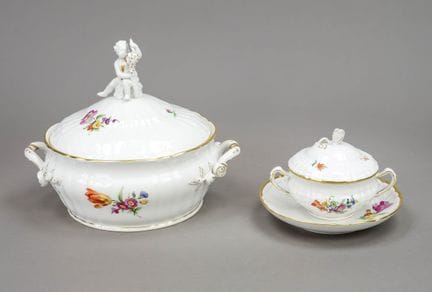 Trois pièces KPM Berlin, marque 1962-92, 1re série