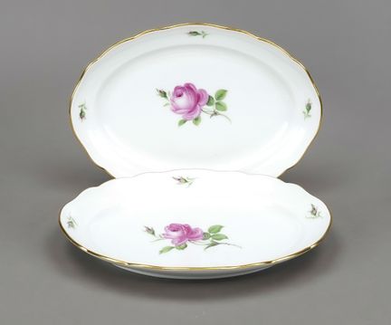 2 piatti da arrosto, Meissen, marca anni ’50-’70, 
