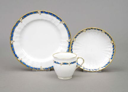 Service à café, KPM Berlin, marque 1962-1992, 1re 