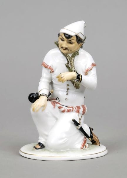 被俘的匈奴人，罗森塔尔，塞尔布，1920年代，理查德·福斯特设计，型号127，被俘的匈奴军官，脖子卡