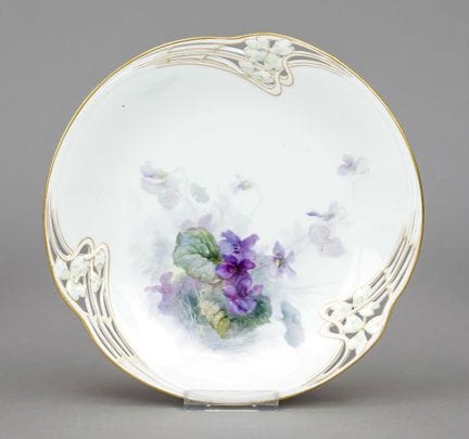 Piatto in stile Art Nouveau, KPM Berlino, 1900 cir