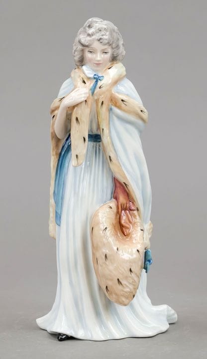 伊莱莎·法伦——德比伯爵夫人，皇家道尔顿，英格兰，1992年，精致的釉下彩绘，限量并编号，第35件（