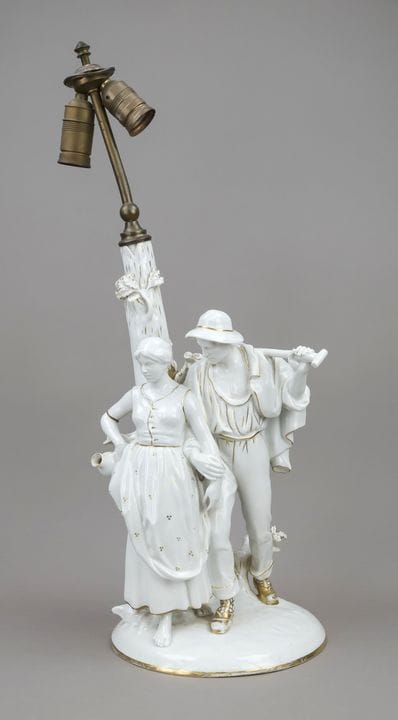 Grande lampada a forma di figura, Fraureuth, repar