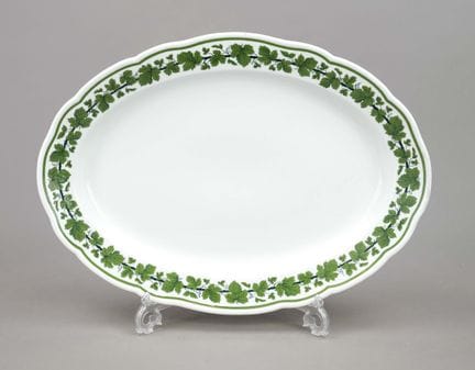Grand plat à rôtir, Meissen, Knaufschwerter 1850-1