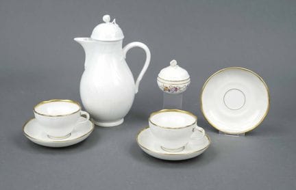Ensemble KPM Berlin, 7 pièces, cafetière, 1962-199