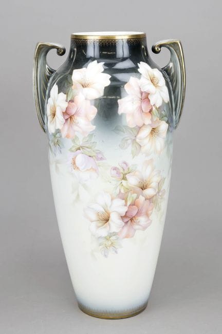 新艺术风格带把花瓶，莱因霍尔德·施莱格尔米尔希（Reinhold Schlegelmilch），图林