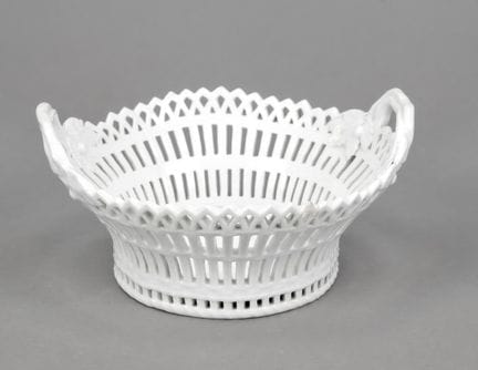 Panier rond, KPM Berlin, vers 1800, forme « panier